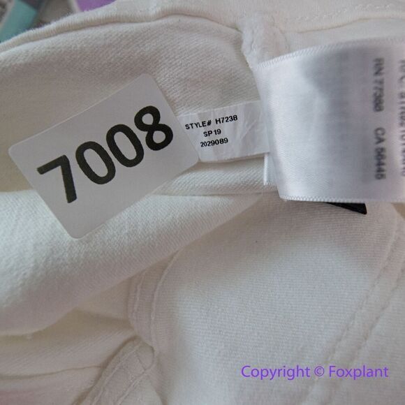 New! Madewell Cali Demi-Boot Jeans in Pure White: Raw-Hem Edition, 30 - Picture 14 of 15